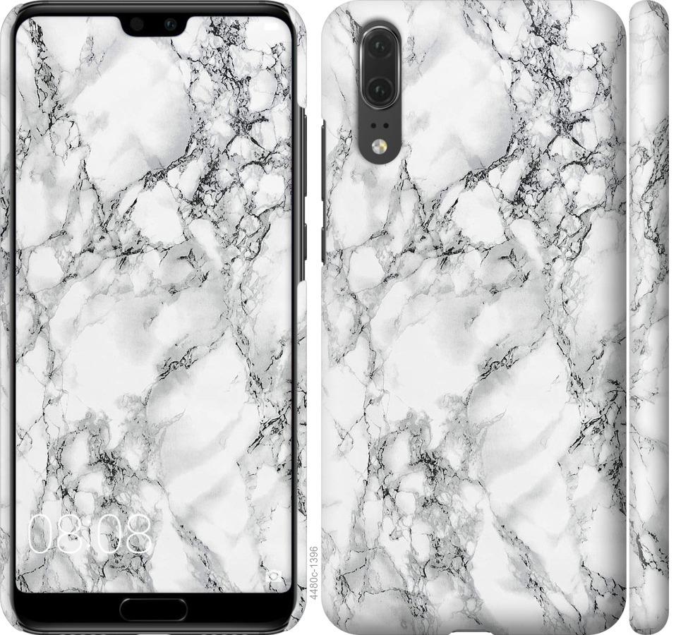 

Чохол на Huawei P20 мармур білий