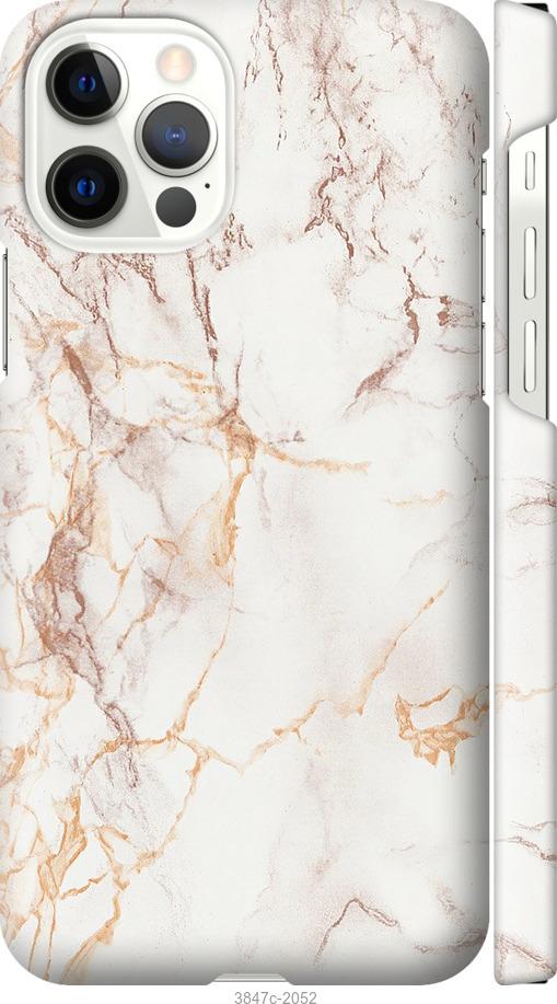 

Чехол на iPhone 12 Белый мрамор