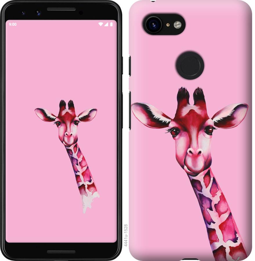 

Чохол на Google Pixel 3 Рожева жирафа