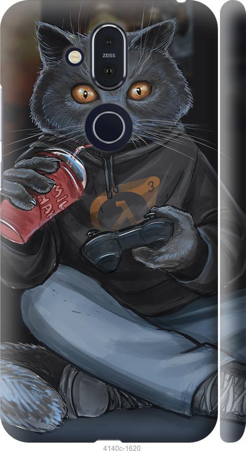 

Чехол на Nokia 8.1 gamer cat