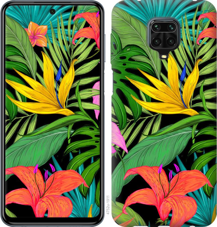 

Чохол на Xiaomi Redmi Note 9S Тропічні листя 1