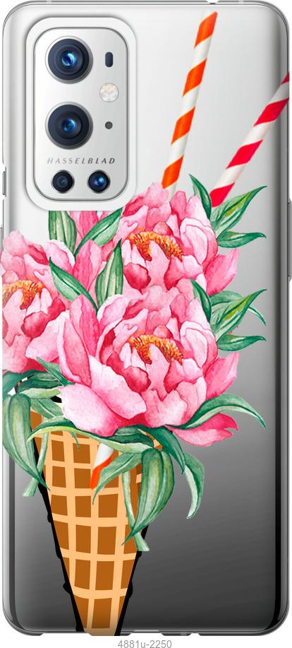 

Чохол на OnePlus 9 Pro Морозиво-піони