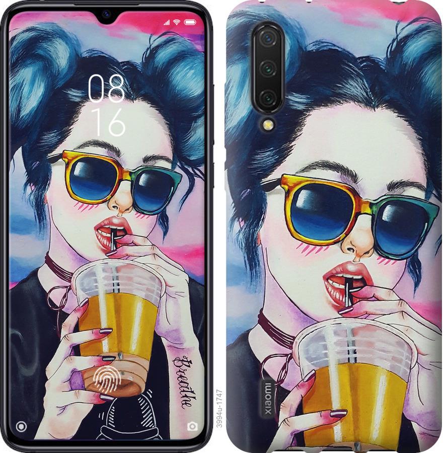 

Чехол на Xiaomi Mi 9 Lite Арт-девушка в очках
