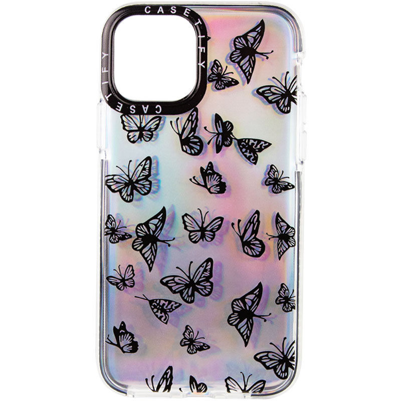 

TPU чохол Aurora Butterfly для Apple iPhone 12 (Чорний)