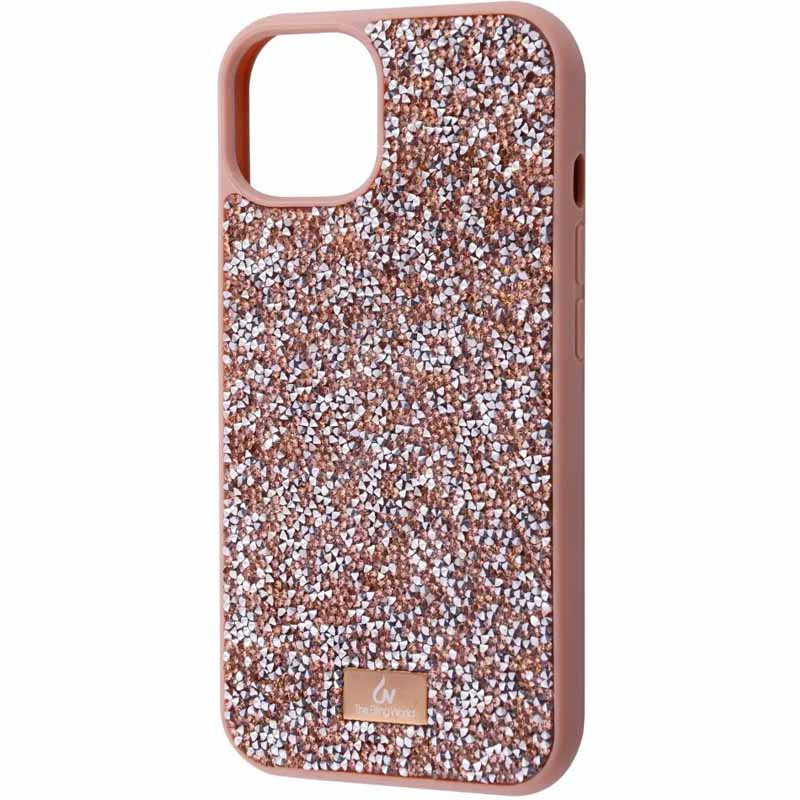 

TPU чехол Bling World Rock Diamond для Apple iPhone 13 (6.1") Розовый (225653)