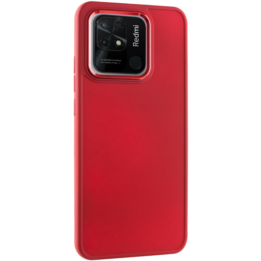 

TPU чехол Bonbon Metal Style для Xiaomi Redmi 10C Красный / Red (221474)