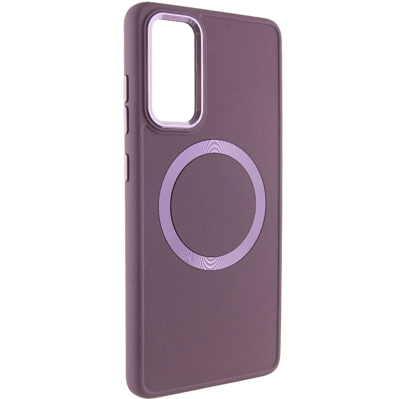 

TPU чехол Bonbon Metal Style with MagSafe для Samsung Galaxy S24+ Бордовый / Plum (270613)