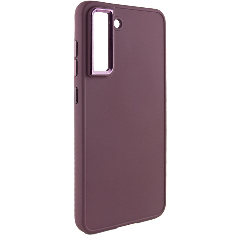 

TPU чехол Bonbon Metal Style для Samsung Galaxy S21 FE Бордовый / Plum (215633)