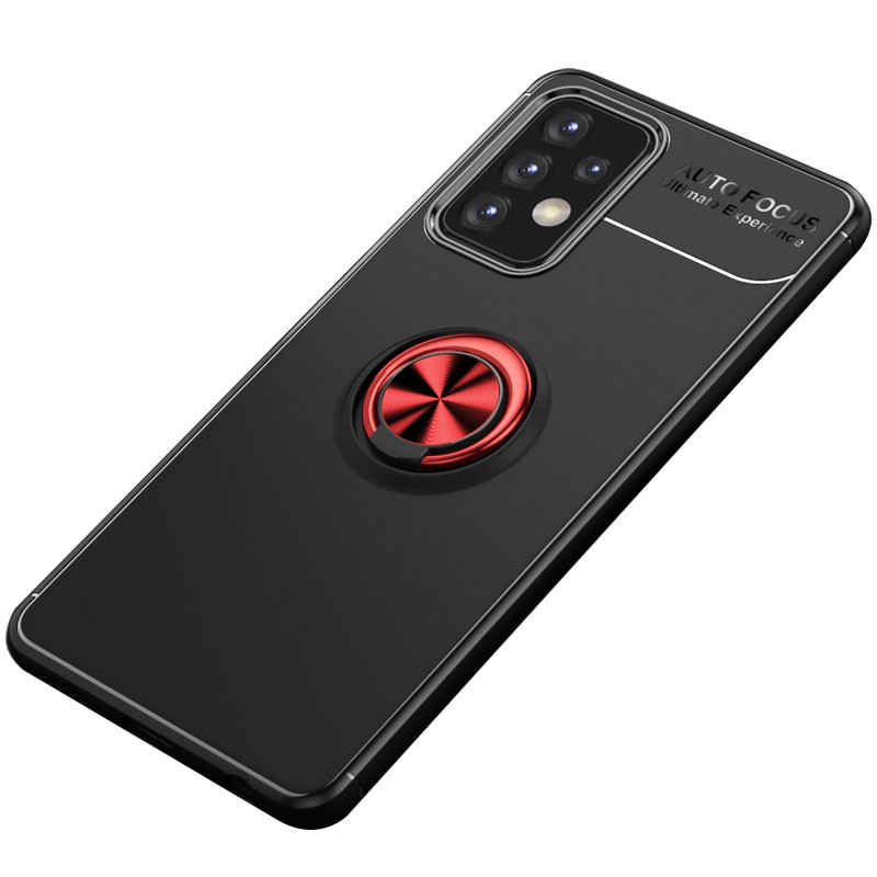 

TPU чохол Deen ColorRing під магнітний тримач (opp) для Samsung Galaxy A32 (A325F) 4G (Чорний / червоний)