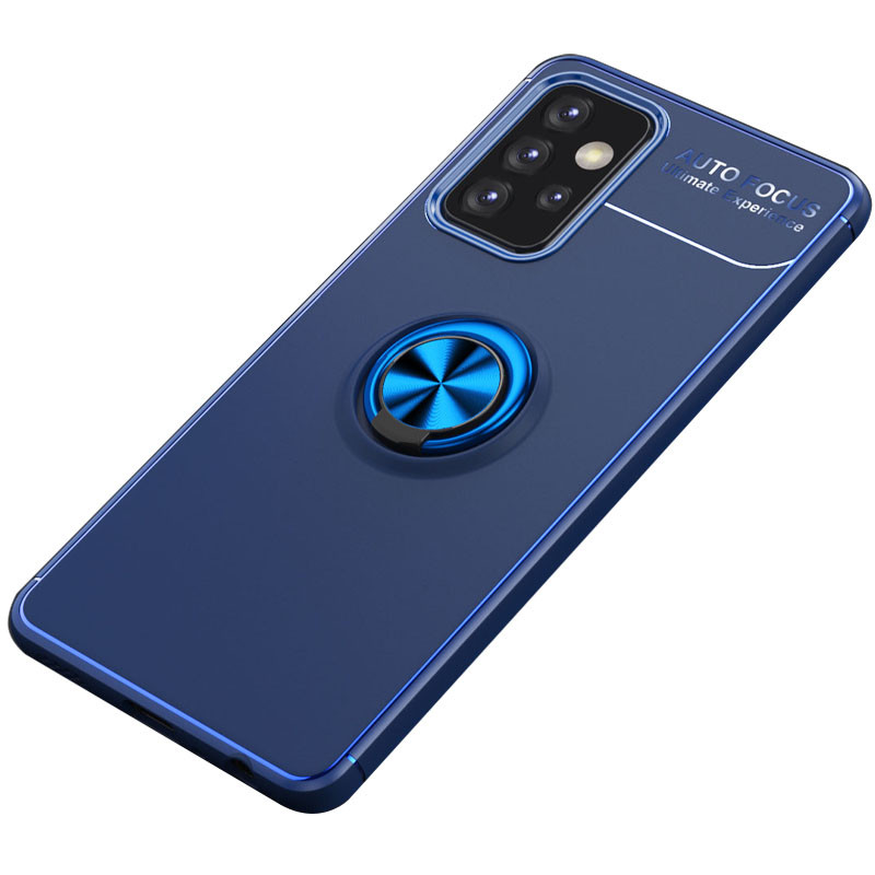 

TPU чехол Deen ColorRing под магнитный держатель (opp) для Samsung Galaxy A52 Синий / Синий (181093)