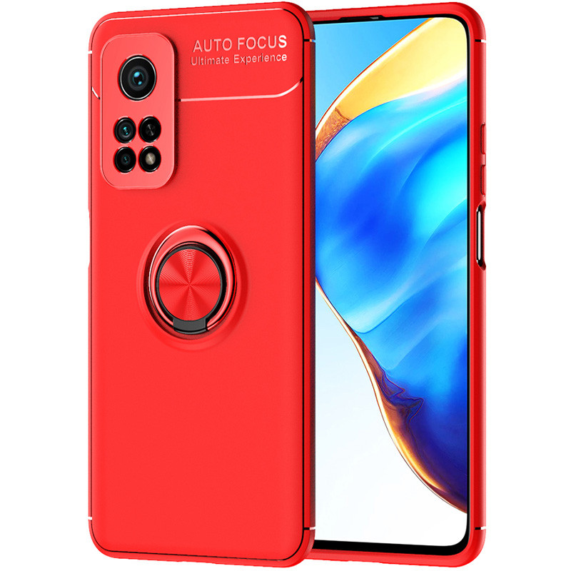 

TPU чехол Deen ColorRing под магнитный держатель (opp) для Xiaomi Mi 10T Pro Красный / Красный (156879)