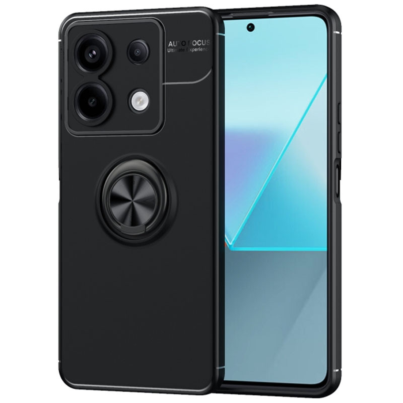 

TPU чехол Deen ColorRing под магнитный держатель (opp) для Xiaomi Redmi Note 13 Pro 5G Черный / Черный (271251)