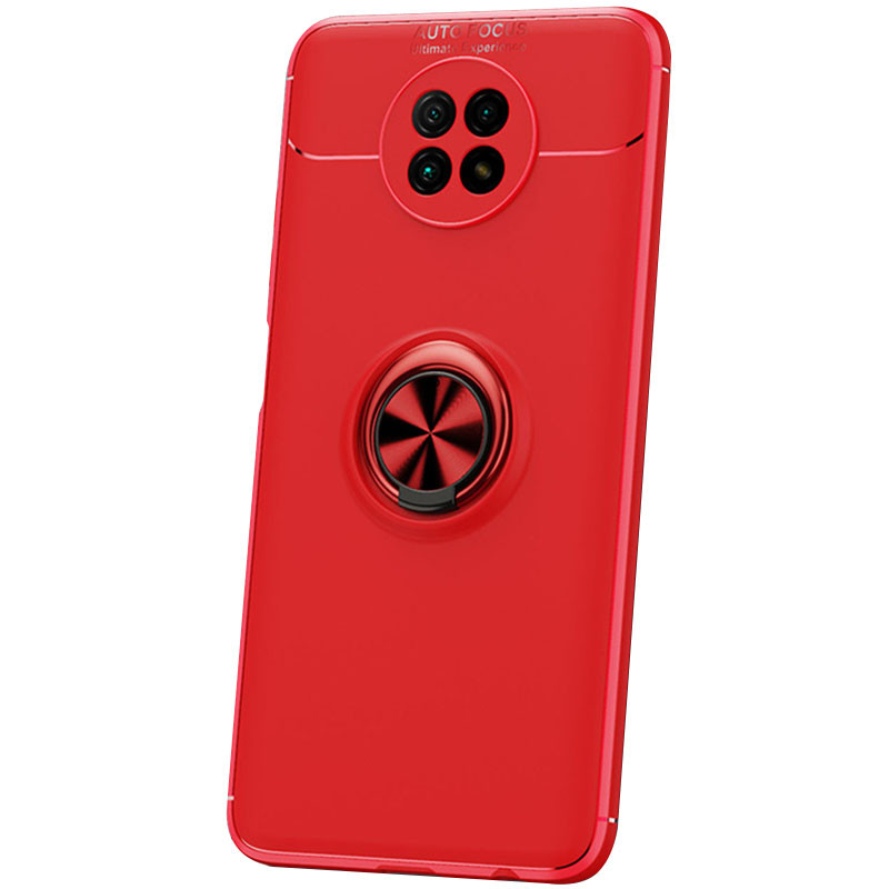 

TPU чехол Deen ColorRing под магнитный держатель (opp) для Xiaomi Redmi Note 9T Красный / Красный (161681)