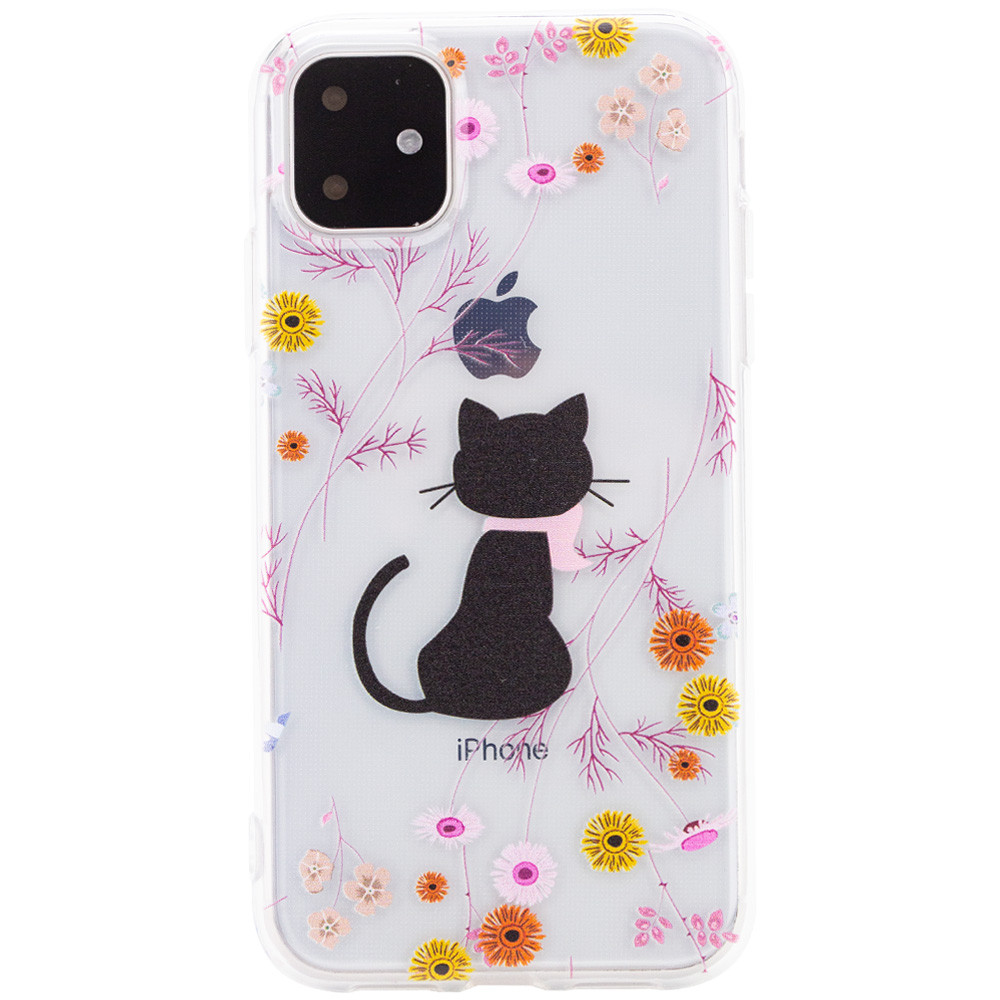 

TPU чохол Epic Print Transparent 2,0mm для Apple iPhone 11 (6.1") (Котик)