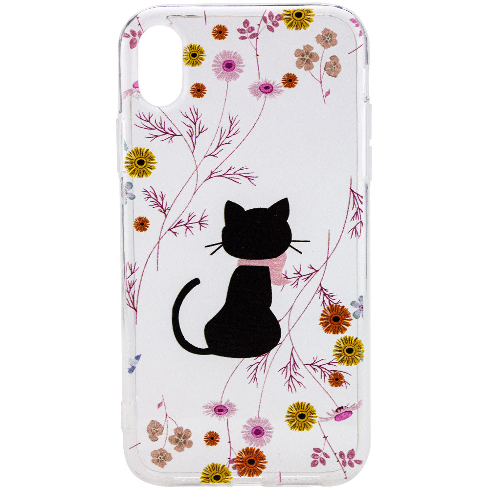 

TPU чохол Epic Print Transparent 2,0mm для Apple iPhone XR (6.1") (Котик)