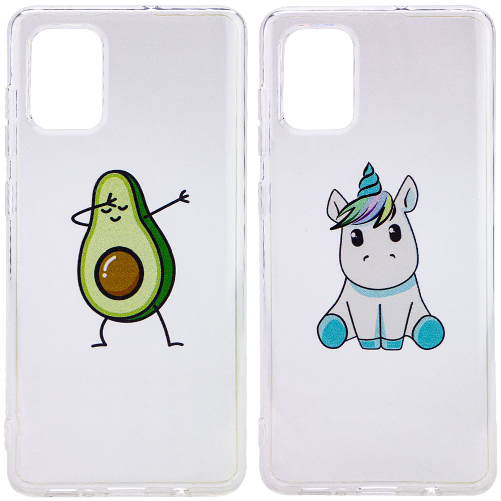 

TPU чехол Epic Print Transparent 2,0mm для Samsung Galaxy A51 (183663)