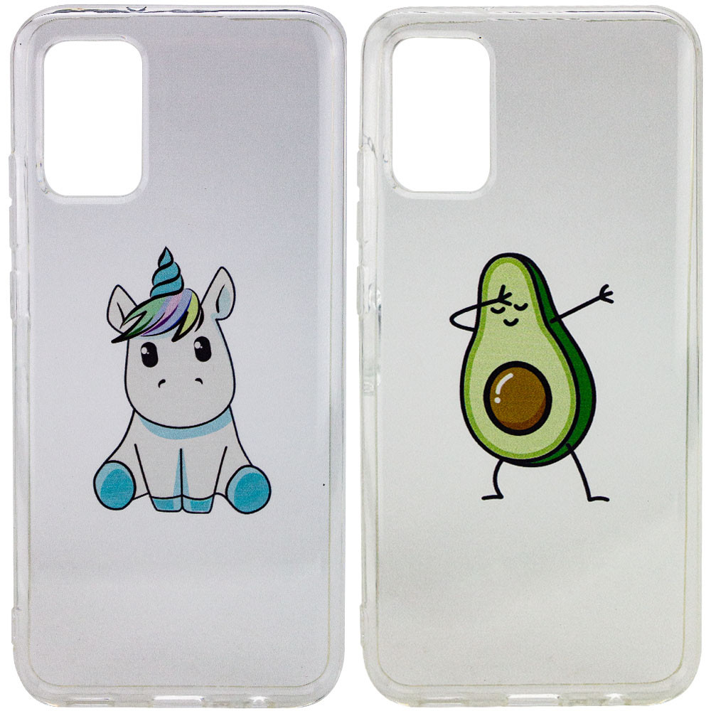 

TPU чехол Epic Print Transparent 2,0mm для Samsung Galaxy A02s (183659)