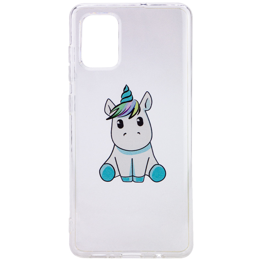 

TPU чохол Epic Print Transparent 2,0mm для Samsung Galaxy A71 (Єдиноріг)
