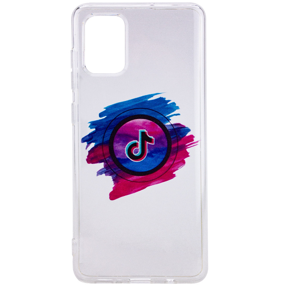 

TPU чехол Epic Print Transparent 2,0mm для Samsung Galaxy A71 Тик Ток (183691)