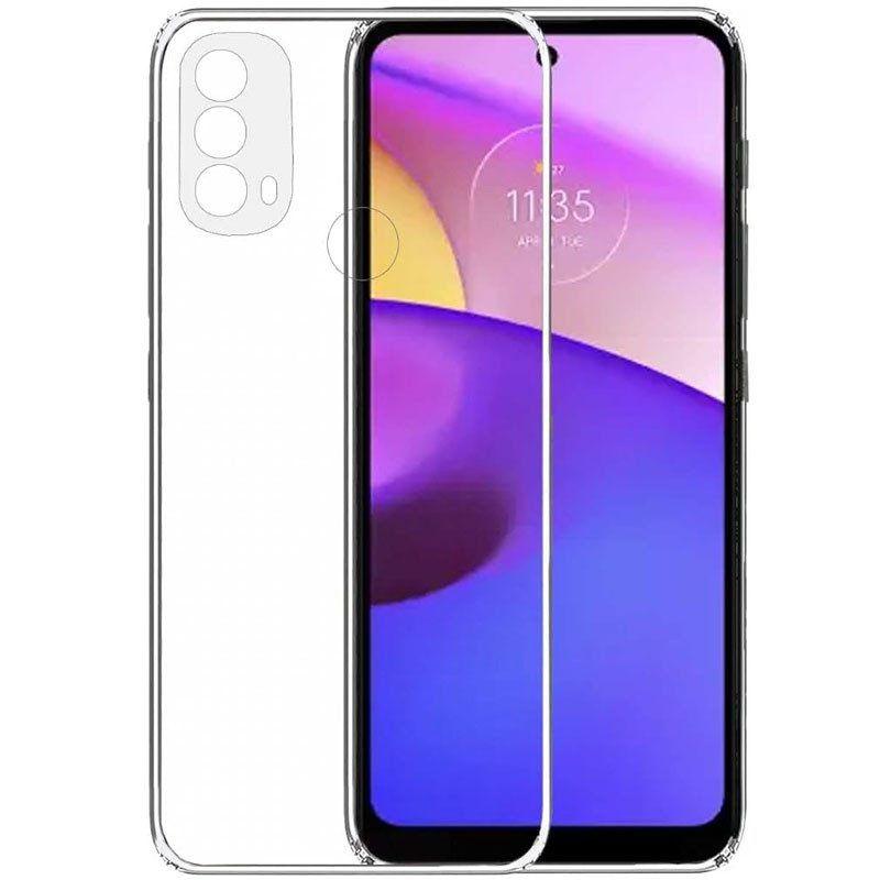 

TPU чехол Epic Transparent 1,5mm Full Camera для Motorola Moto E40 / E30 (247218)