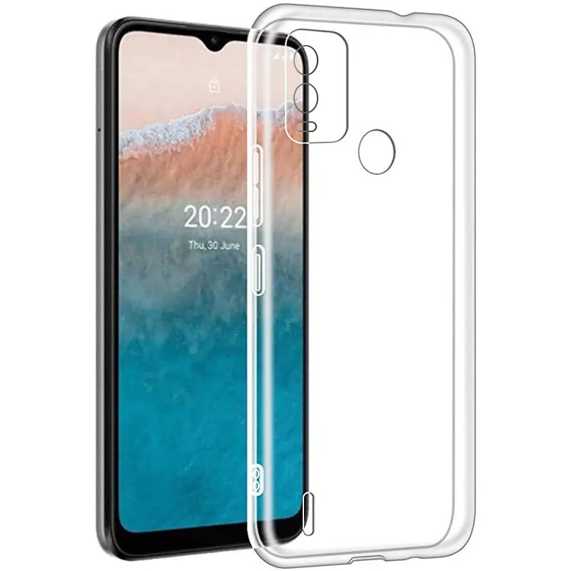 

TPU чехол Epic Transparent 1,5mm Full Camera для Nokia C21 Plus (261472)