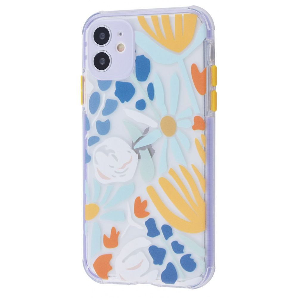 

TPU чехол Flowers Colourful для Apple iPhone 11 (6.1") Сиреневый/Цветы (147337)