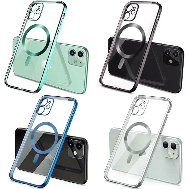 

TPU чехол Glossy Plating with Magnetic Safe для Apple iPhone 11 (6.1") (205367)