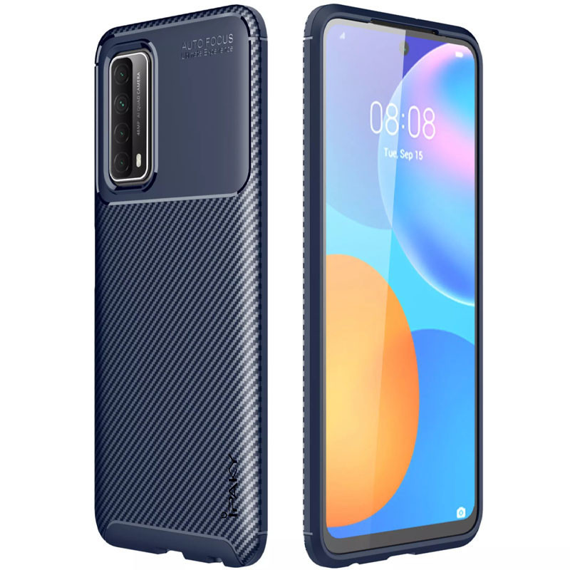 

TPU чехол iPaky Kaisy Series для Huawei P Smart (2021) Синий (167583)