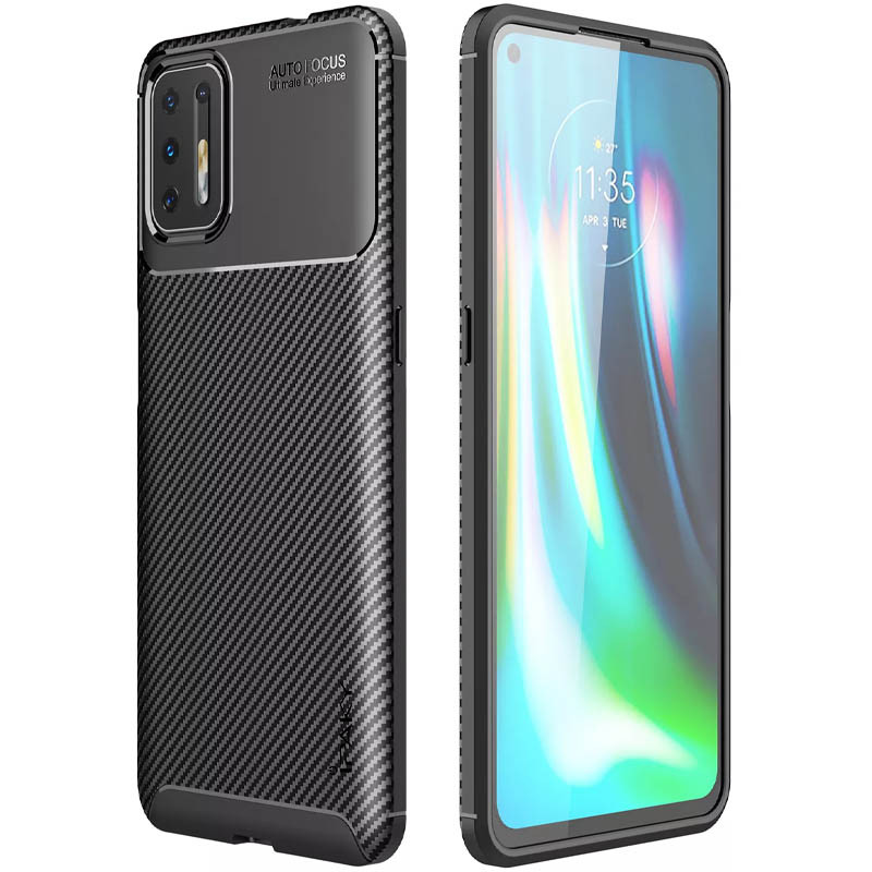 

TPU чехол iPaky Kaisy Series для Motorola Moto G9 Plus Черный (152007)