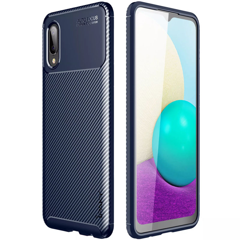 

TPU чехол iPaky Kaisy Series для Samsung Galaxy A02 Синий (167556)