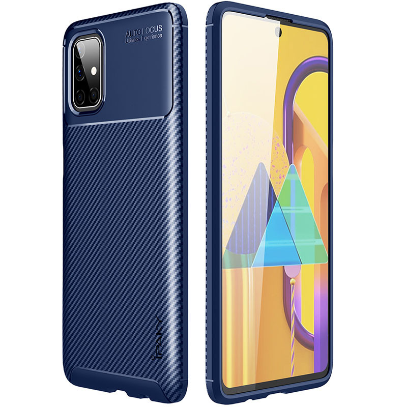 

TPU чехол iPaky Kaisy Series для Samsung Galaxy M51 Синий (151985)
