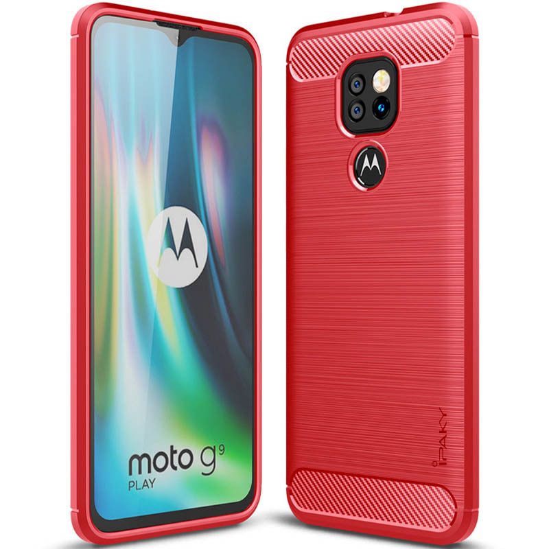 

TPU чехол iPaky Slim Series для Motorola Moto G9 Play Красный (152024)