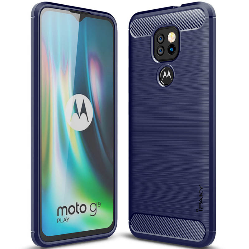 

TPU чехол iPaky Slim Series для Motorola Moto G9 Play Синий (152025)