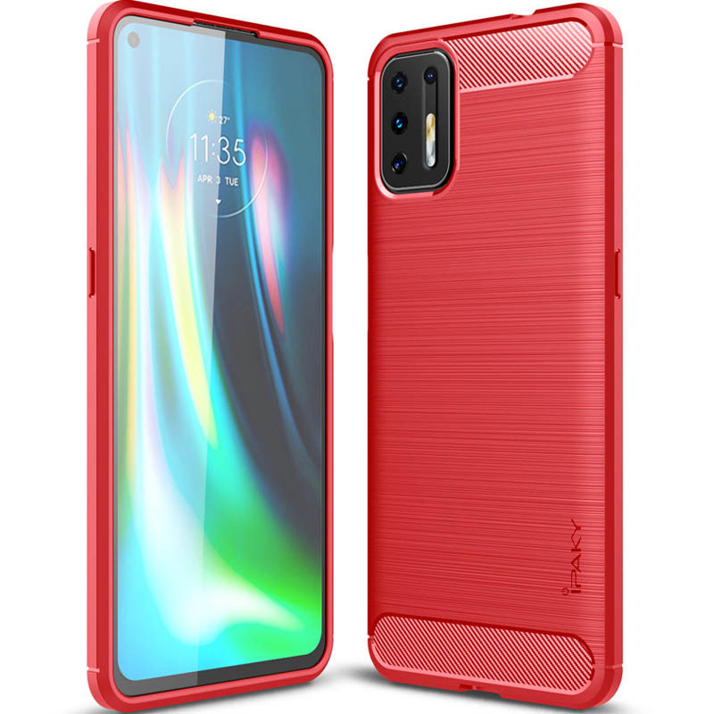 

TPU чехол iPaky Slim Series для Motorola Moto G9 Plus Красный (152028)