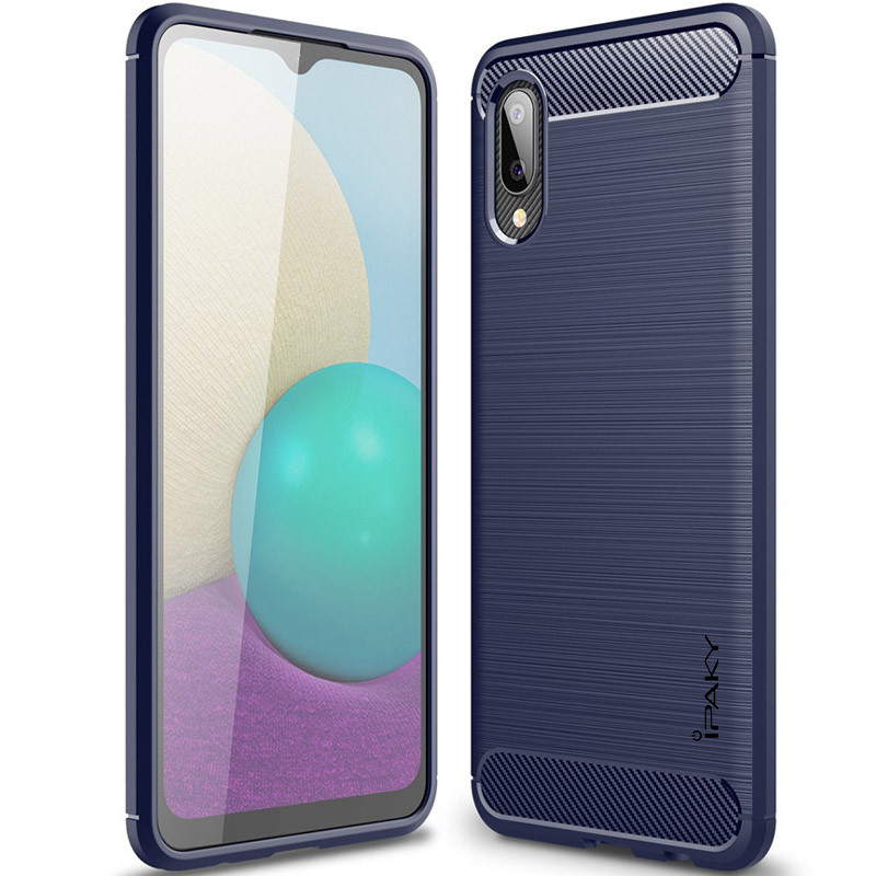 

TPU чехол iPaky Slim Series для Samsung Galaxy A02 Синий (167522)