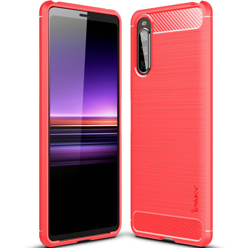 

TPU чехол iPaky Slim Series для Sony Xperia 10 II Красный (152017)