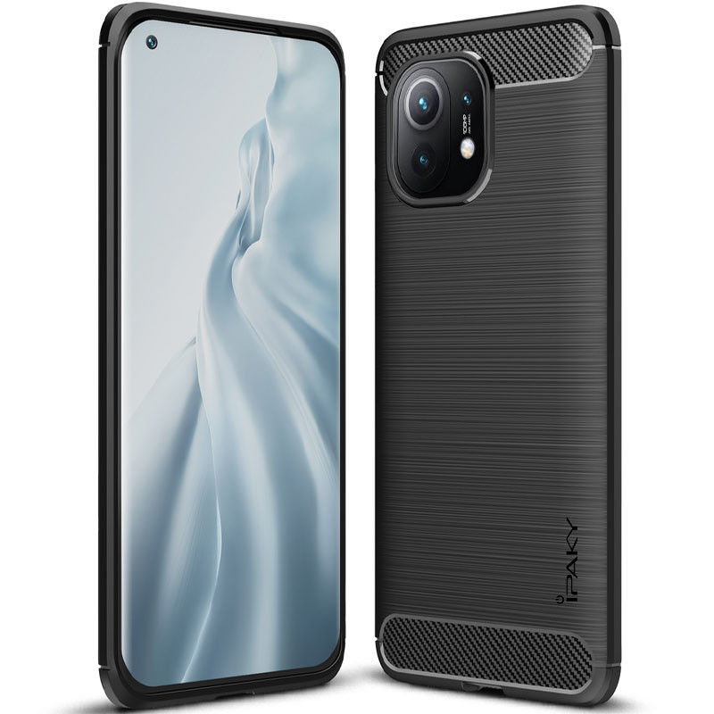 

TPU чехол iPaky Slim Series для Xiaomi Mi 11 Lite Черный (187410)