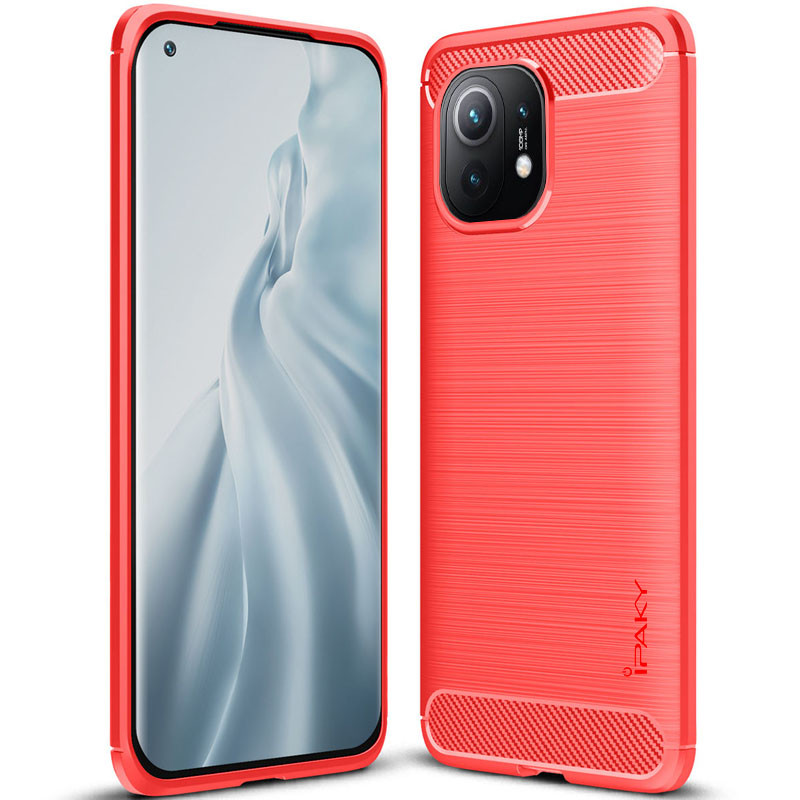 

TPU чохол iPaky Slim Series для Xiaomi Mi 11 Lite (Червоний)