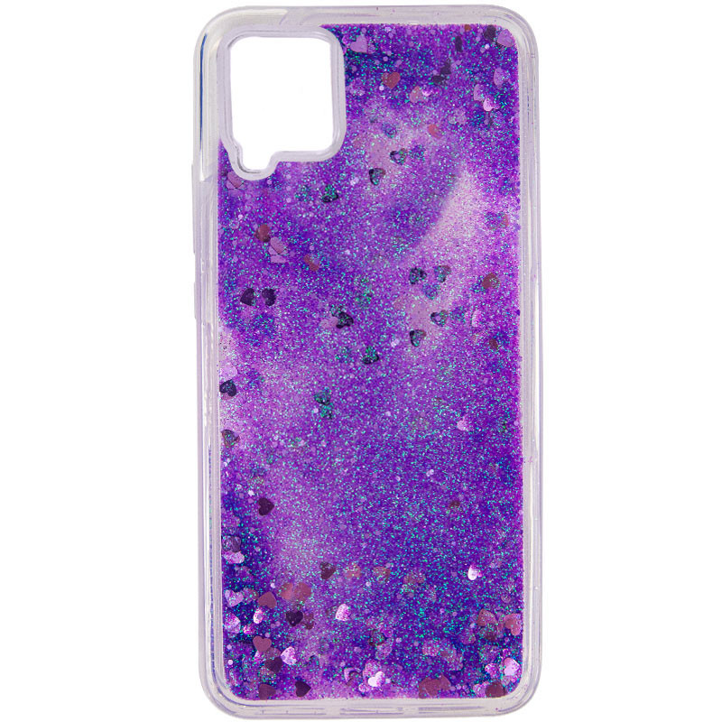 

TPU чехол Liquid hearts для Samsung Galaxy A22 4G / M32 Фиолетовый (192926)