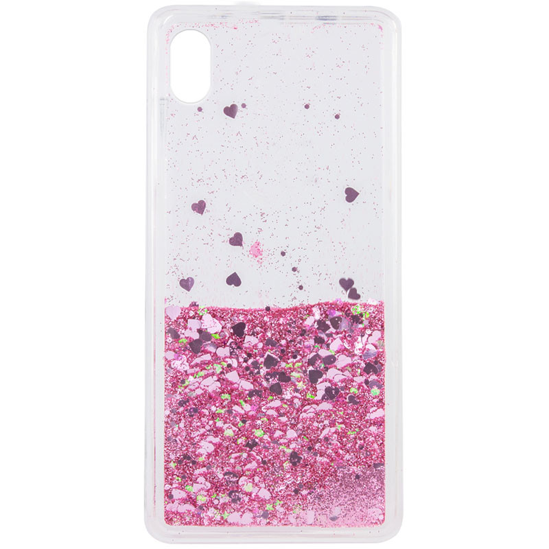 

TPU чехол Liquid hearts для Samsung Galaxy M01 Core / A01 Core Розовый (151417)