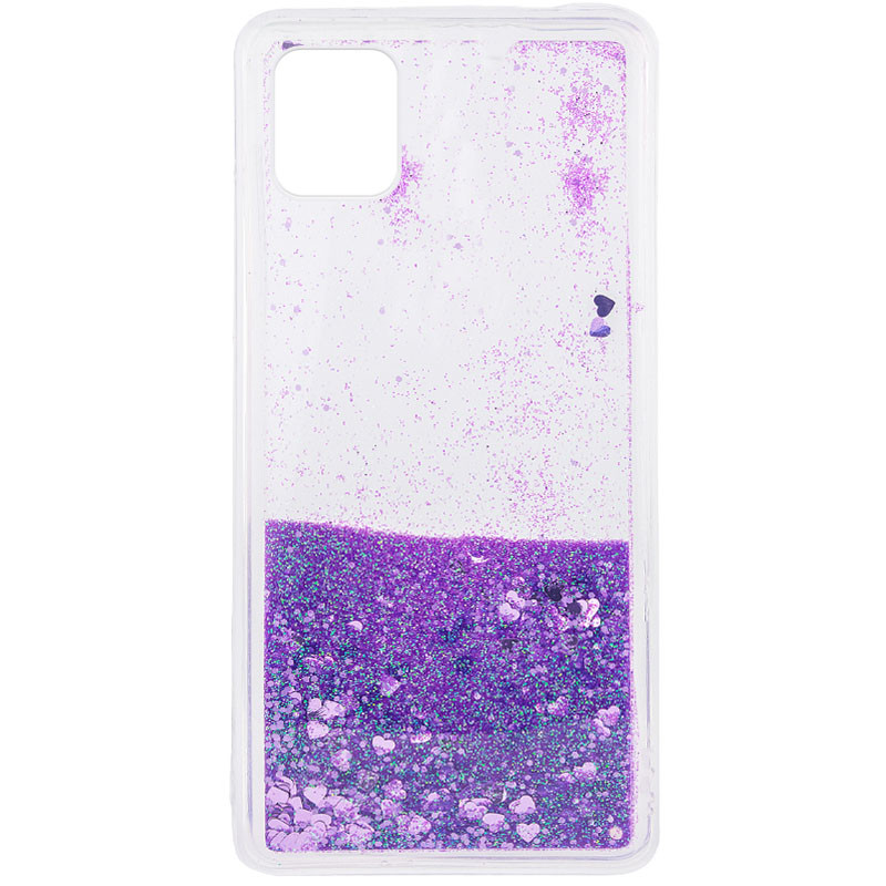 

TPU чехол Liquid hearts для Samsung Galaxy Note 10 Lite (A81) Фиолетовый (151428)