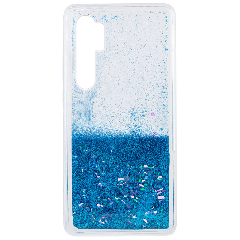 

TPU чехол Liquid hearts для Xiaomi Mi Note 10 Lite Голубой (151435)