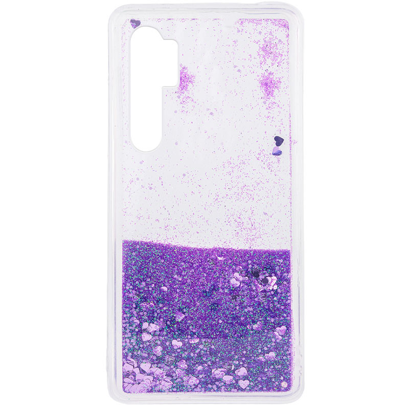 

TPU чехол Liquid hearts для Xiaomi Mi Note 10 Lite Фиолетовый (151438)
