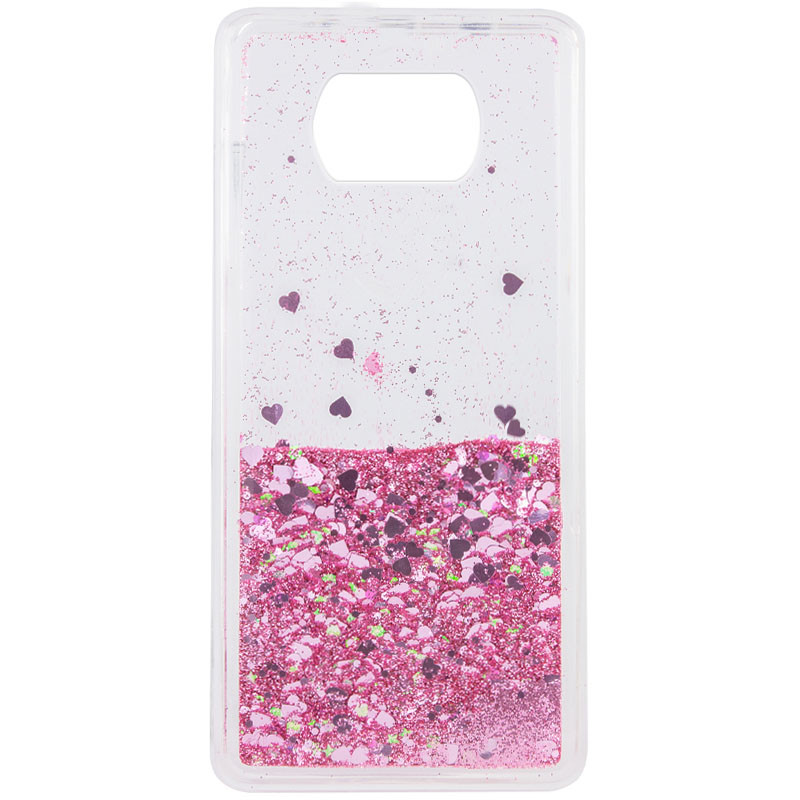 

TPU чехол Liquid hearts для Xiaomi Poco X3 NFC / Poco X3 Pro Розовый (170422)