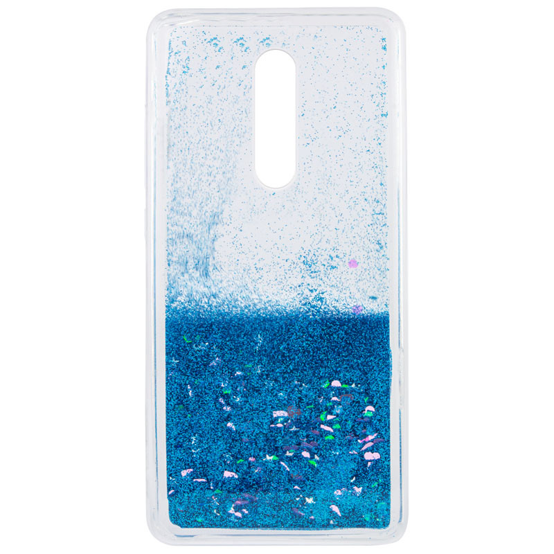 

TPU чохол Liquid hearts для Xiaomi Redmi 8 (Блакитний)