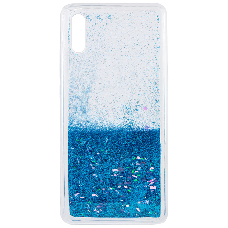 

TPU чохол Liquid hearts для Xiaomi Redmi 9A (Блакитний)