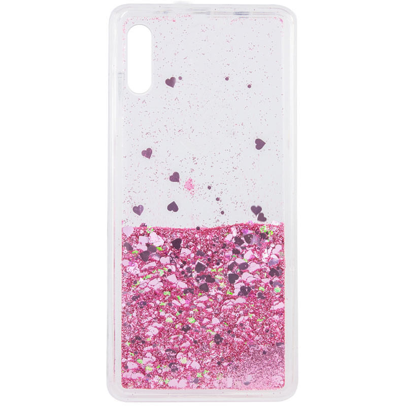 

TPU чохол Liquid hearts для Xiaomi Redmi 9A (Рожевий)