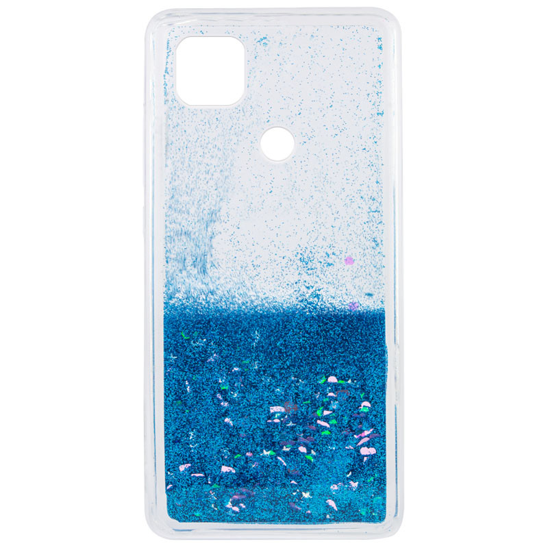 

TPU чохол Liquid hearts для Xiaomi Redmi 9C (Блакитний)