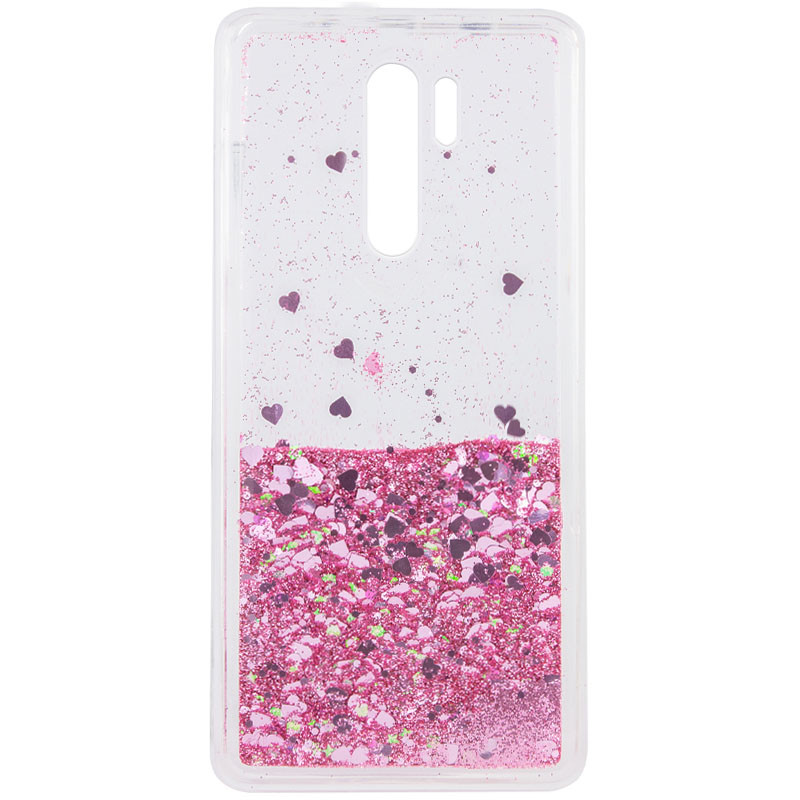 

TPU чехол Liquid hearts для Xiaomi Redmi 9T Розовый (151441)
