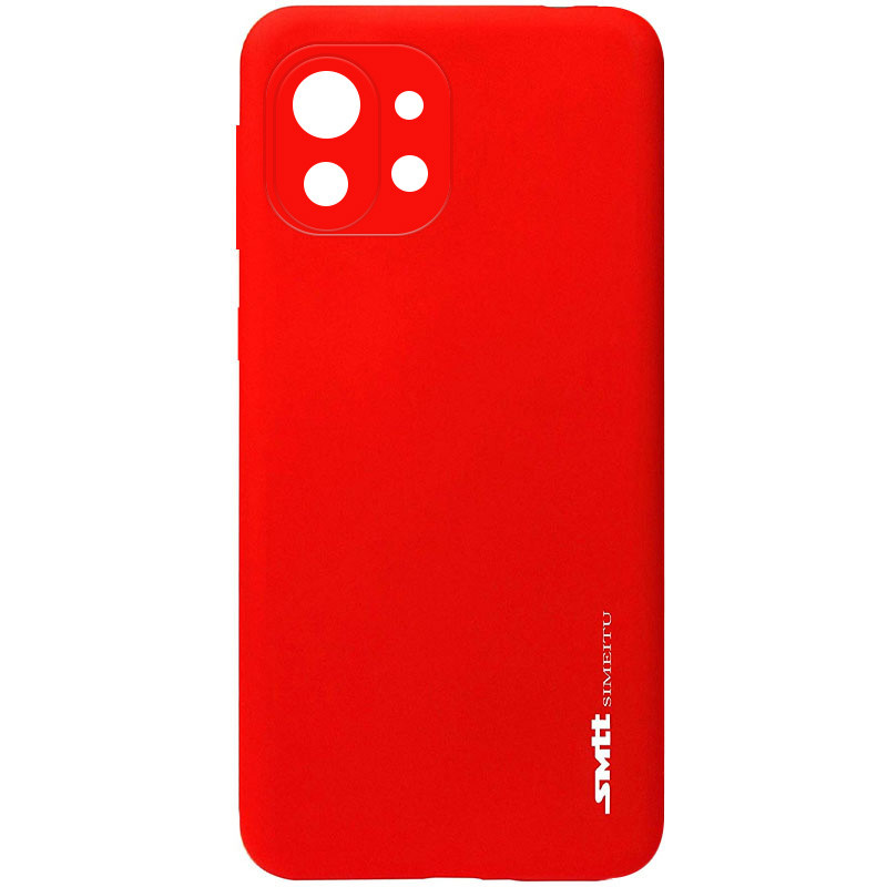 

TPU чехол матовый SMTT для Xiaomi Mi 11 Lite Красный (soft touch) (181270)